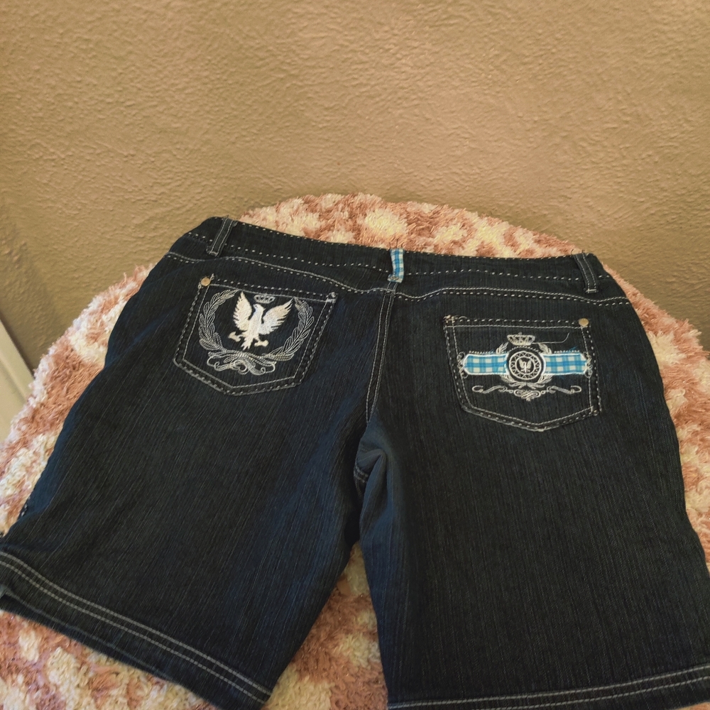 Blue denim sorts